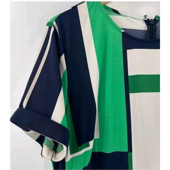 Maggy London Women’s Shift Dress Size 14 Multicolor Green Business Casual - Picture 5 of 8